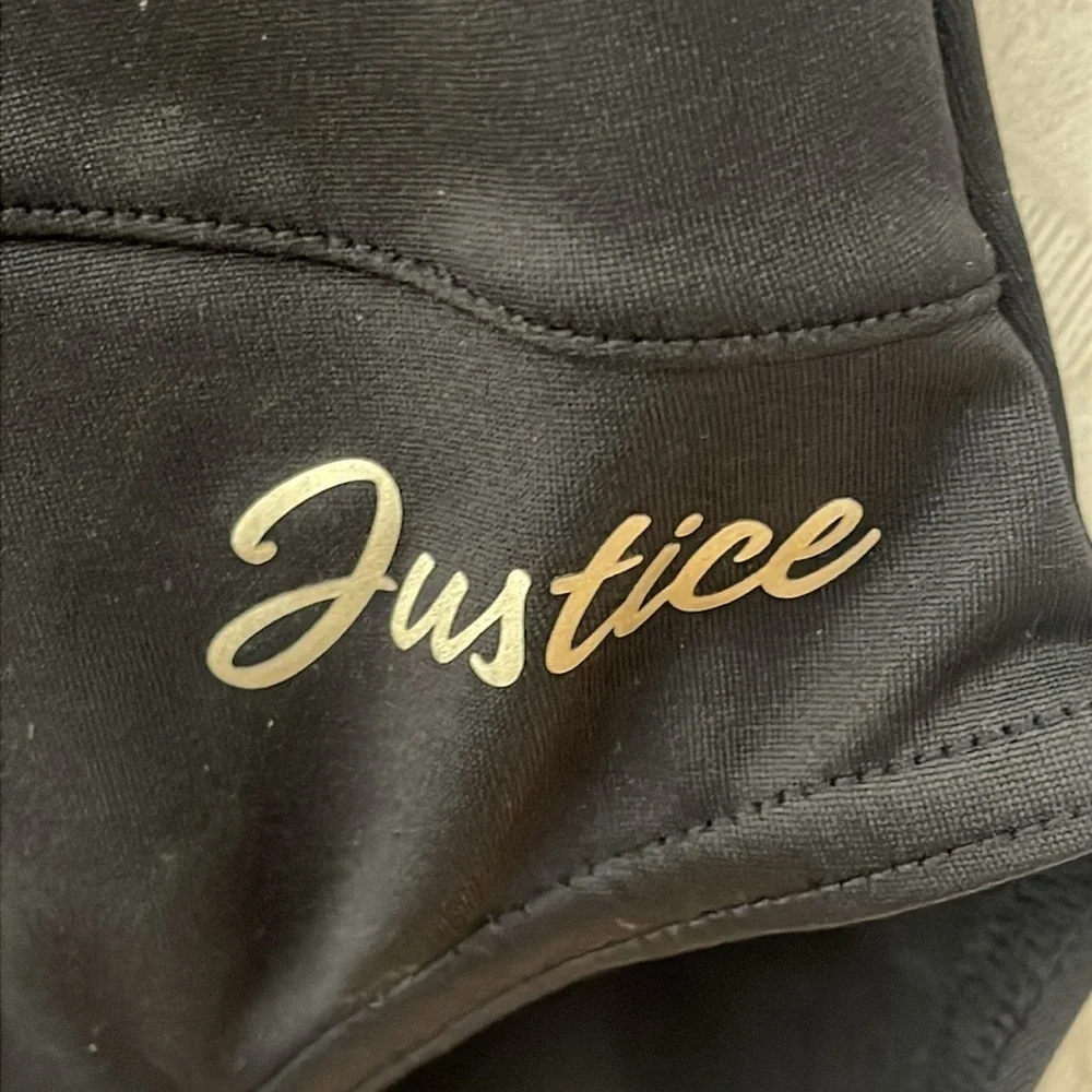 ❤️ JUSTICE Black Long Sleeve Leotard Size M